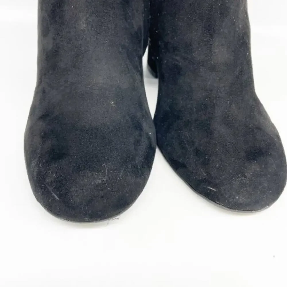 Kenneth Cole Reaction Women's Corie Lace Heeled Boots‎ Black Suede Size 9B